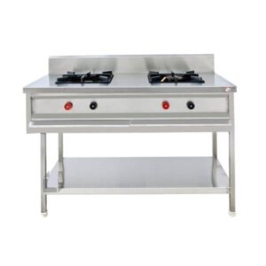 Two Burner Gas Range – Heavy Duty Stainless Steel Commercial Cooking Range