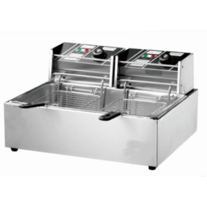 Double Tank Electric Chinese Fryer/ Stainless Steel Deep Fryer for Commercial Kitchen & Street Food Counters
