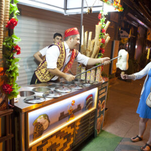 Commercial Turkey Ice Cream Machine | Turkish Dondurma Ice Cream Maker | Stretchy Chewy Ice Cream Making Machine for Restaurants, Cafes & Hotels