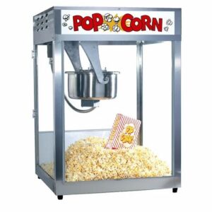 Popcorn Machine – Commercial Popcorn Maker | Stainless Steel Kettle | Electric Pop Corn Popper for Theatres, Events & Food Stalls