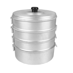 Aluminium Momo Steamer – Multi-Tier Food Steaming Vessel | Commercial Dumpling Steamer for Restaurants & Street Food