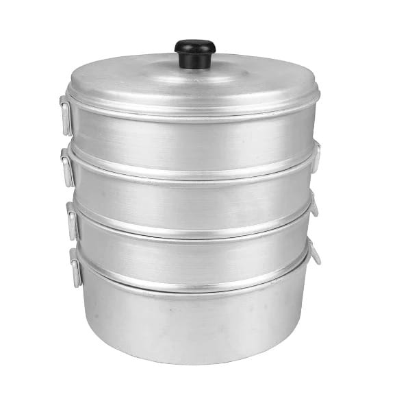 Aluminium Momo Steamer – Multi-Tier Food Steaming Vessel | Commercial Dumpling Steamer for Restaurants & Street Food