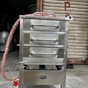 Commercial Dal Bati Cooker – 3 Drawer, Gas Operated
