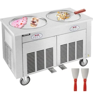 Commercial Tawa Ice Cream Machine | Live Ice Cream Roll Counter | Fried Ice Cream Cold Plate Machine for Cafe, Restaurant, Hotel & Catering