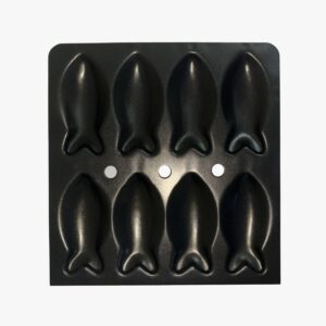 Fish-Shaped Non-Stick Idli Tray – 12x12 Inch | 8 Cavity | Food-Grade Aluminium | Made in India