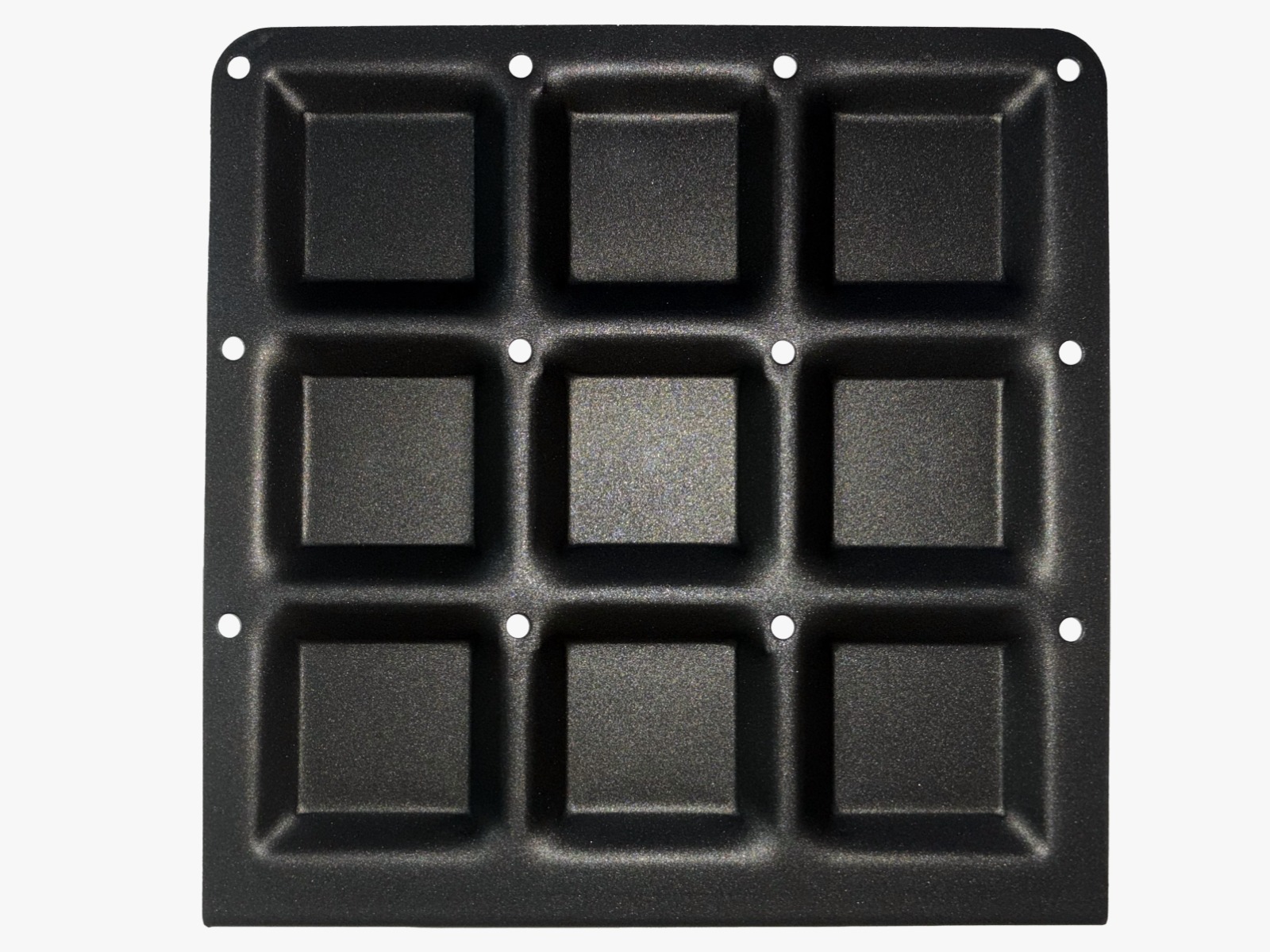 Square-Shaped Non-Stick Idli Tray – 12x12 Inch | 9 Cavity | Food-Grade Aluminium | Easy Release