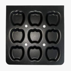 Apple-Shaped Non-Stick Idli Tray – 12x12 Inch | 9 Cavity | Food-Grade Aluminium