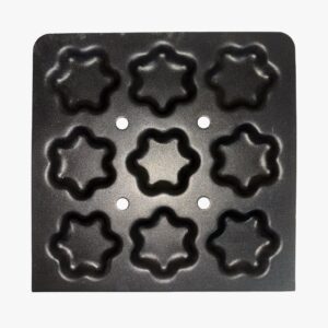 Flower-Shaped Non-Stick Idli Tray – 12x12 Inch | 9 Cavity | Food-Grade Aluminium | Unique Decorative Idli Design